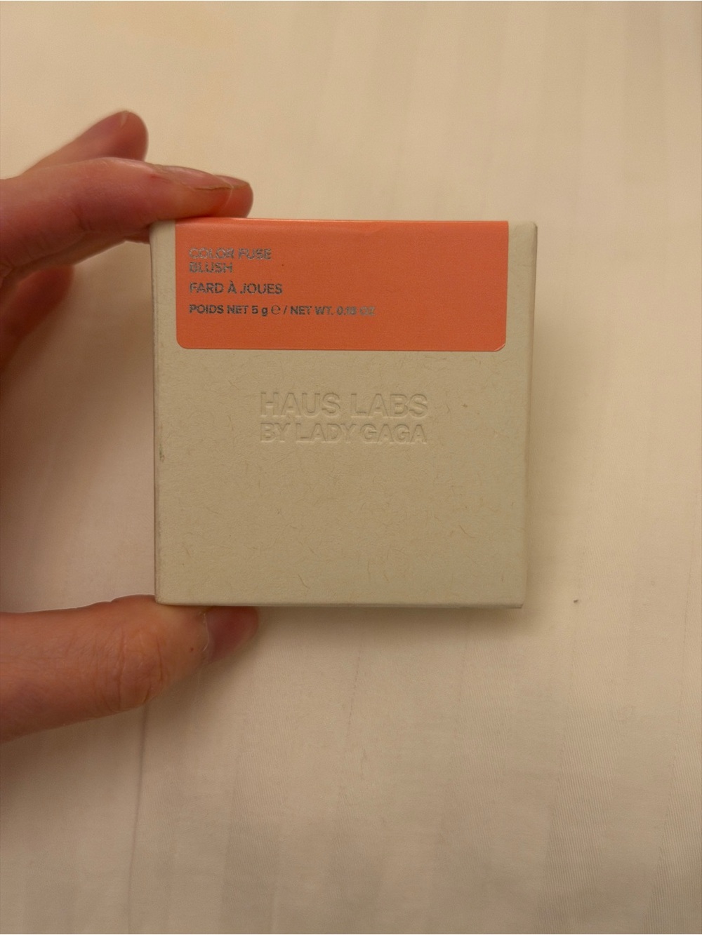 Haus Labs Color Fuse Talc-Free Blush - Pomelo Peach - soft coral - NIB